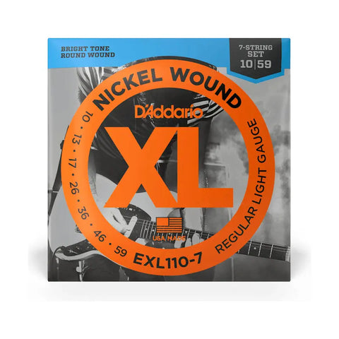 Juego Cuerdas Para Guitarra De 7 Cuerdas Daddario Exl-110-7