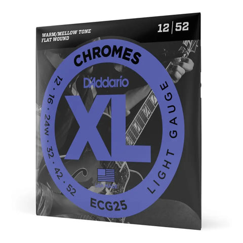 Cordas Para Guitarra D'addario Xl Chromes Ecg25 012 - 052