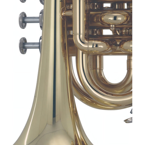 Trompeta De Mano En Bb Acabado De Latón Wesner Ptp2000-l