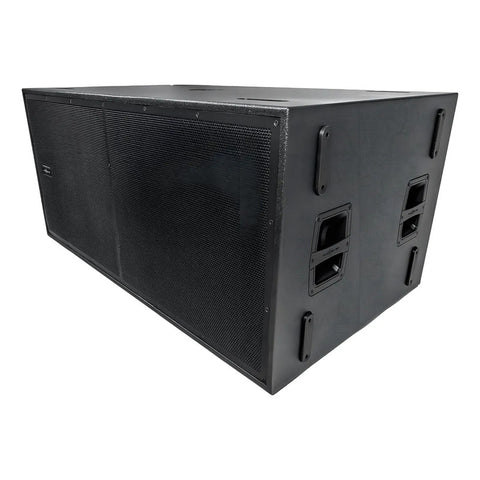 Subwoofer Activo Audiocenter S3218a Ii 4000w 2x18 Pulgadas Color Negro