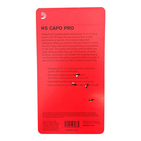 Capodastro Serie Ns Color Plata Planet Wave Pw-cp-02s