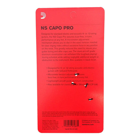 Capodastro Serie Ns Color Plata Planet Wave Pw-cp-02s