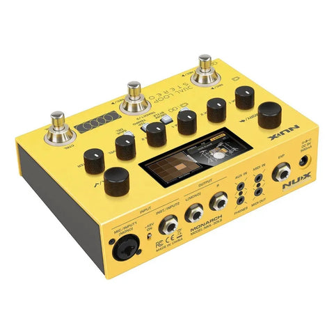 Looper Pedal Nux Nml-3dls Dual Loop Stereo Amarillo