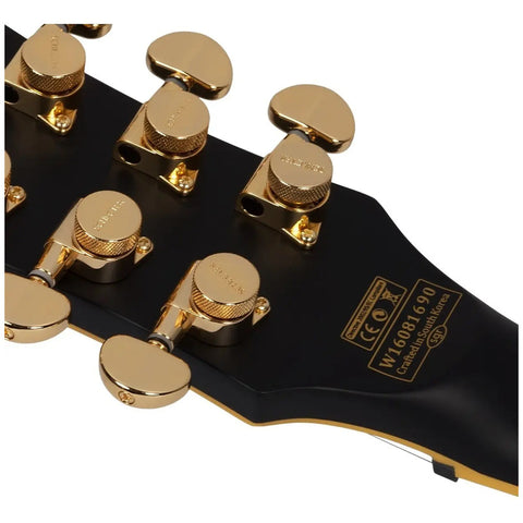 Guitarra Schecter Solo-ii Custom Negro Satinado Envejecido Diestro Negro