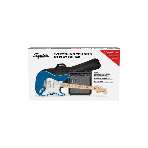 Fender Paquete Guitarra Eléctrica Affinity Stratocaster Hss Mn Lpb