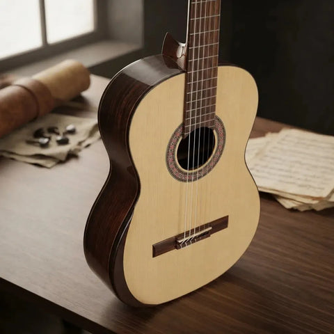 Guitarra Clásica Manuel Rodríguez Serie Superior C-s Color Caqui