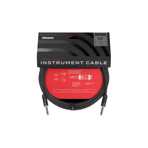 Daddario Pw-amsg-10 Cable Instrumento Guitarra Bajo 3 Metros