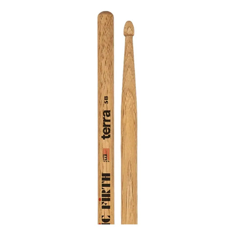 Vic Firth P5bt4pk Terra 5b  Baquetas Punta Madera 4 Pares Natural 5b