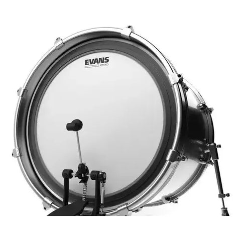 Evans Bd24emadcw Parche Golpe Bombo 24 Pulgadas Emad Coated Blanco/negro