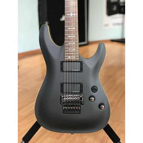 Guitarra Eléctrica Con Floyd Rose Schecter Demon-6 Fr Diestro Aged Black Palo De Rosa