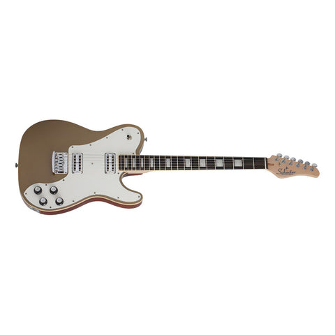 Guitarra Eléctrica Schecter Pt Fastback Dorado Caoba Diapasón Ébano