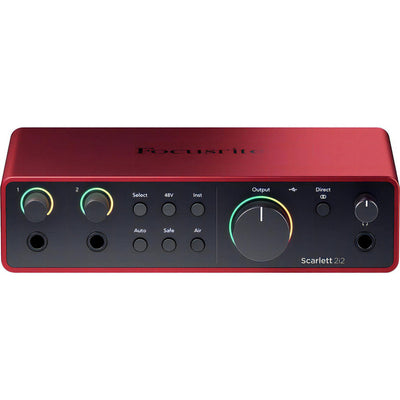 Focusrite Scarlett 2i2 Interfaz De Audio Usb-c 4ª Gen Color Rojo