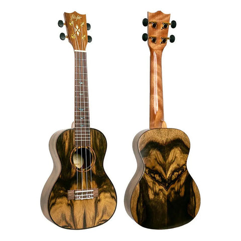 Ukelele Concierto Flight Duc430 Dao 18 Trastes Con Funda Marrón