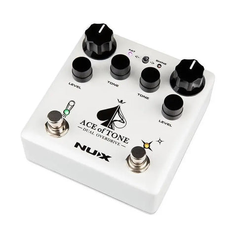 Pedal Blanco De Efecto Overdrive Nux Ndo-5 Ace Of Tone Blanco