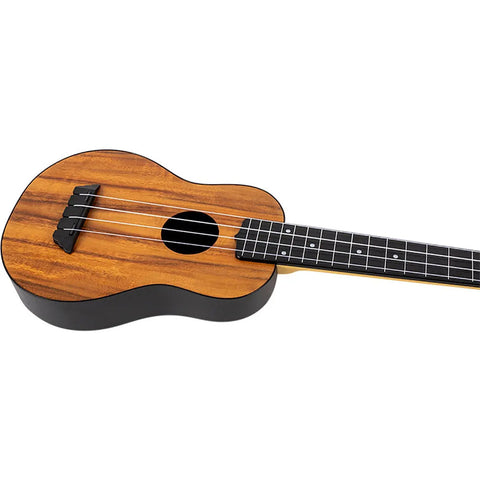 Ukelele Soprano Tapa De Acacia 15 Trastes Flight Tus55acacia Naranja