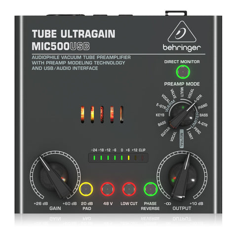 Pack Para Grabación Micrófono/preamp Behringer Voice Studio Plata Y Negro