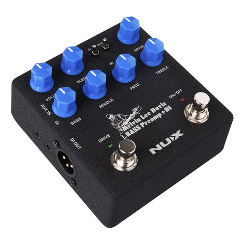 Pedal Nbp-5 Preamp + Di Nux Para Bajo Negro