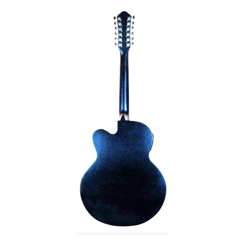 Guitarra 12 Cuerdas La Sevillana Ju-1200ceq Camaleón Azul Diestro