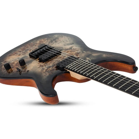 Guitarra Eléctrica Sólida 6 Cuerdas Schecter C-6 Pro Cbu Diestro Charcoal Burst Wengué