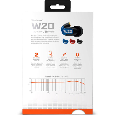 Audifonos In-ear Control Mfi Y Mic Westone Audio W20 Gen 2 Negro