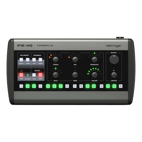 Mezclador Digital 16 Canales Monitoreo Behringer P16-hq