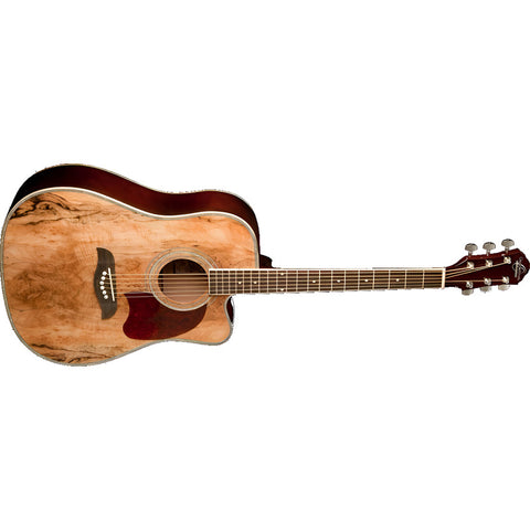 Guitarra Electroacústica Dreadnought, Oscar Schmidt Og2cesm Natural Diestro