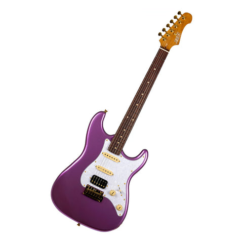 Guitarra Eléctrica Stratocaster Jet Guitars Js-480 Violeta Material Del Diapasón Palisandro Orientación De La Mano Diestro