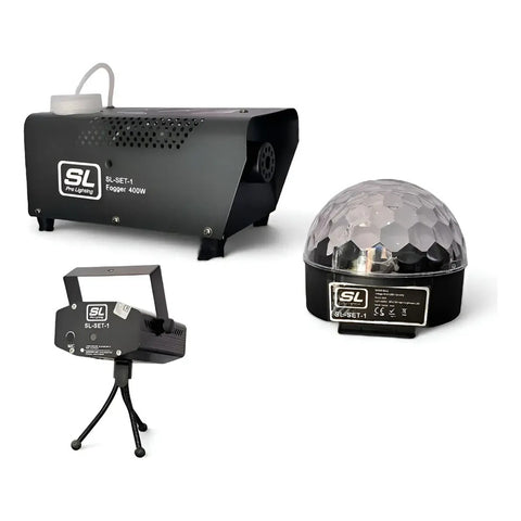Paquete Laser Maquina Humo Luminaria, Sl Pro Lighting Set-1
