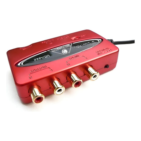 Behringer Uca222 U-control Interfaz Usb Audio 2 Entradas Rojo