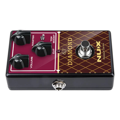 Pedal Nux 63 Diamond Overdrive Reissue Series Vox Ac30 Color Negro
