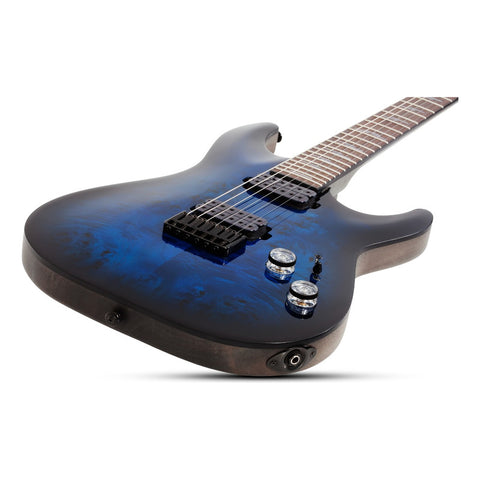Guitarra Eléctrica See Thru Blue Burst Schecter Omen Elite-6 Diestro Azul Palo De Rosa