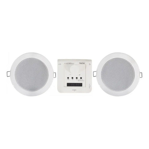 Kit De Sonido Fonestar Ks-03 Blanco Con Mp3 Amplificador Y Altavoces