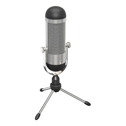 Micrófono Usb Cápsula Vintage Para Streamers Behringer Bvr84 Plateado