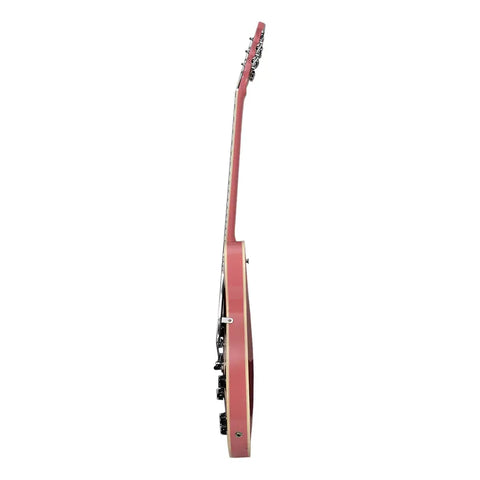Guitarra Eléctrica 6 Cuerdas Mars Hollowbody 335 Studio Rosa Diestro Rosa Palo De Rosa