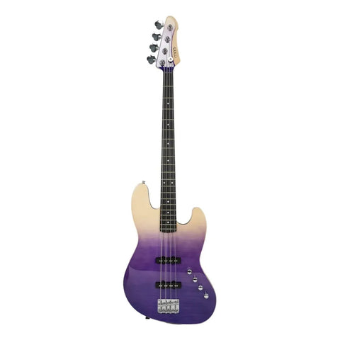 Mars Deluxe Bajo Activo Mars Eléctrico Jb-4 Deluxe Purple Diestro Morado