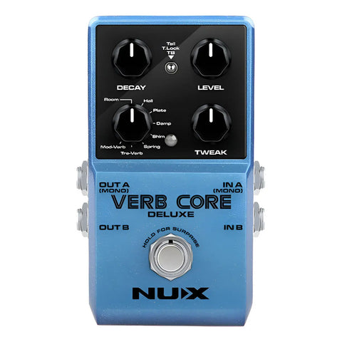 Pedal De Reverberación Nux Verb Core Deluxe Azul Acero