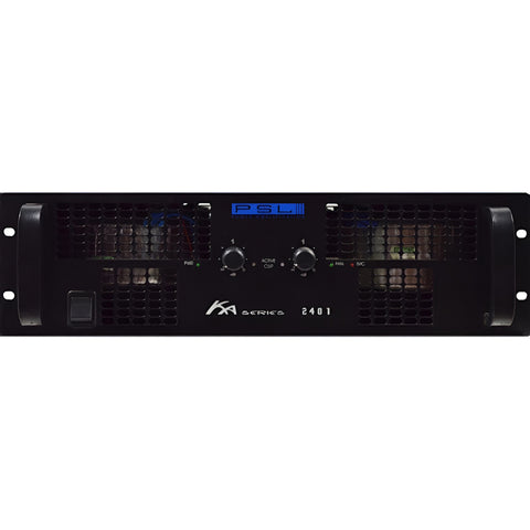 Amplificador De Potencia Serie Ka 1200w 2 Canales Psl Ka2401 Negro 1200 W