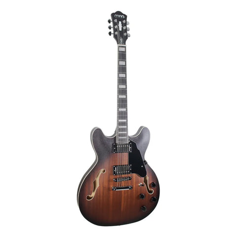 Guitarra Mars Electrica Mod. Hollowbody 335 Satin Violin Diestro Violin