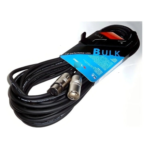 Cable Micrófono Xlr Proel Bulk250 Lu6 Macho A Hembra 6m Negro