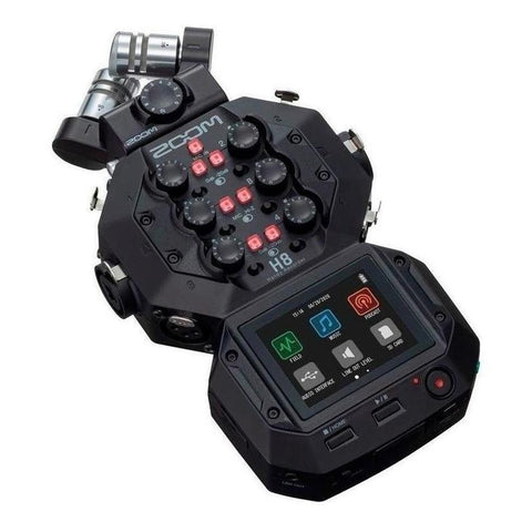 Zoom H8, Sistema De Grabación Móvil Versátil De 8 Entradas Color Negro