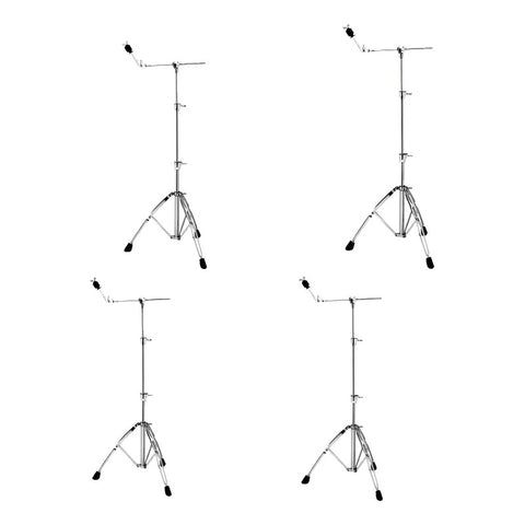 Set Soportes Mapex Mars Hp-b6004i 4 Bases Boom Para Platillos Plateado