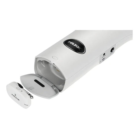 Saxofón Digital Nux Nes-1 Blanco Con Bluetooth Y Sistema Inalámbrico