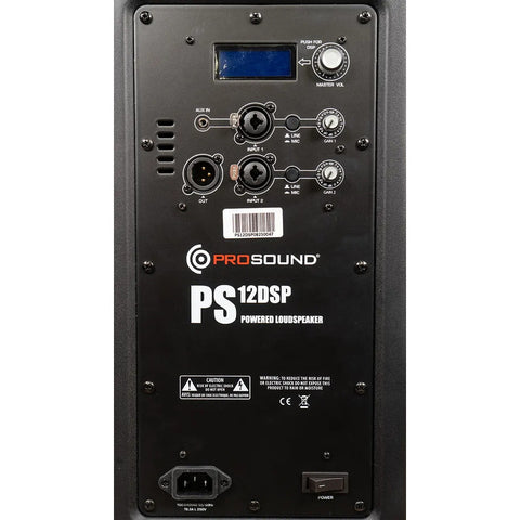 Bocina Prosound Ps-12dsp Con Bluetooth Negra Negro