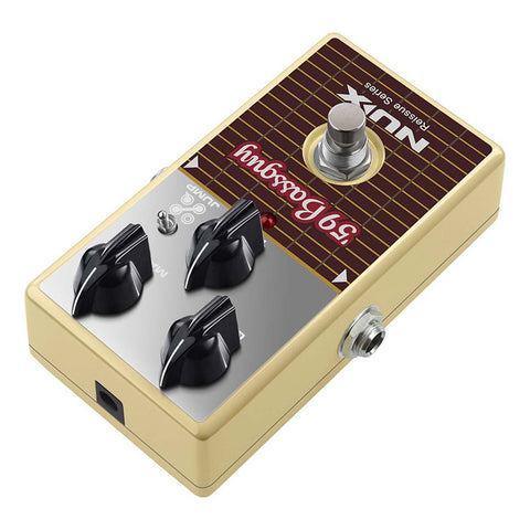 Pedal Emula 29 Bassman Nux Nro-7 59 Bass Guy Overdrive Plateado