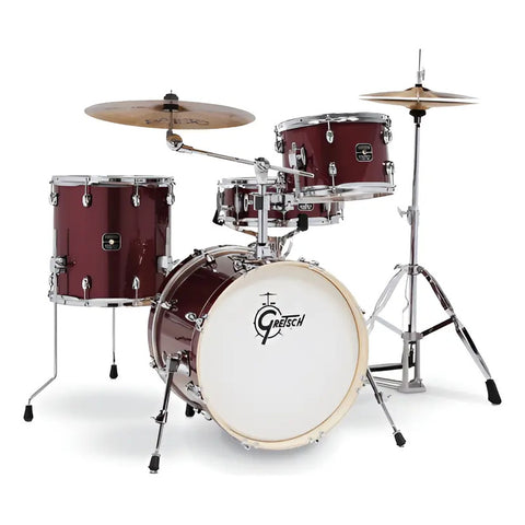 Bateria 4 Piezas Con Hardware Gretsch Energy Street Ge4s484 Ruby Sparkle