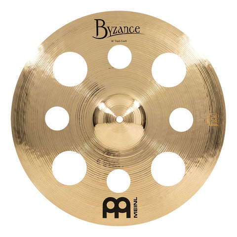 Platillo Trash Crash Meinl 16 Pulgadas Byzance Brilliant Batería Dorado