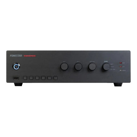 Amplificador Para Megafonía 4canales Fonestar Prox-30 Negro 30 W