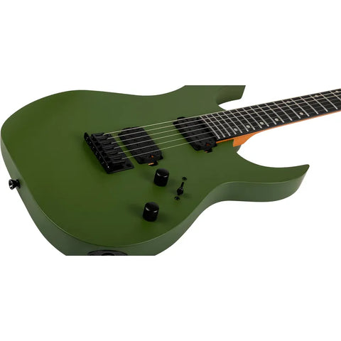 Guitarra Eléctrica 6 Cuerdas Spira Guitars S-400 Dark Green Diestro Verde Musgo