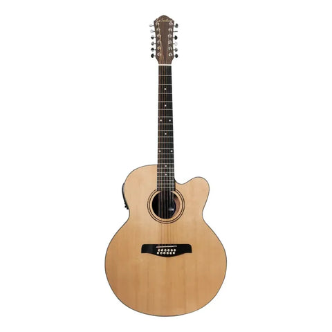 La Sevillana Guitarra Electroacústica Ju-1200ceq Natural Material Del Diapasón Maple Orientación De La Mano Diestro