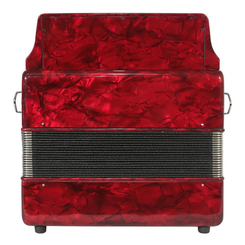 Acordeón Rojo De 31 Botones Tono De Fa Moretti Verona Fbbeb